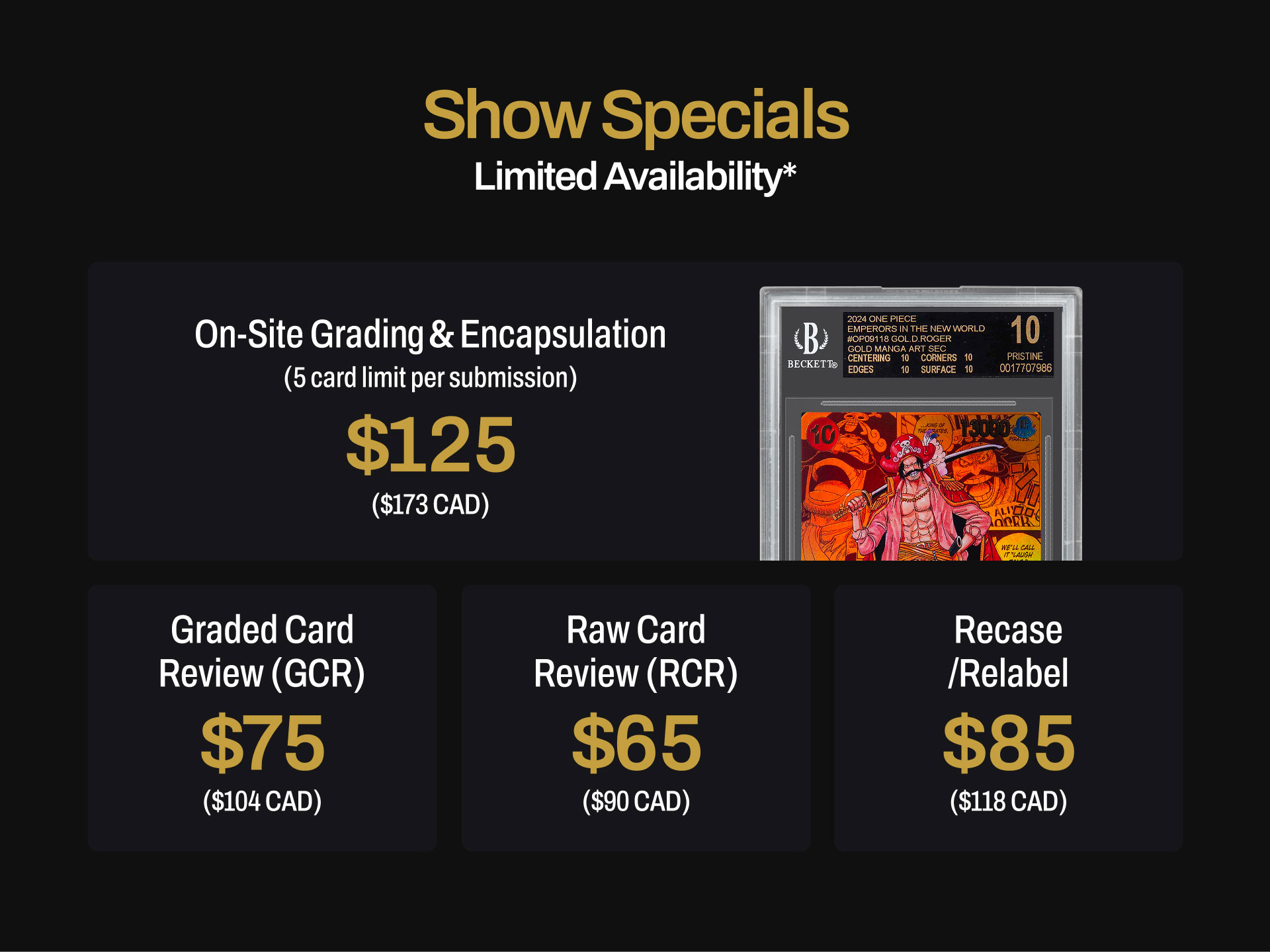 Show-Specials
